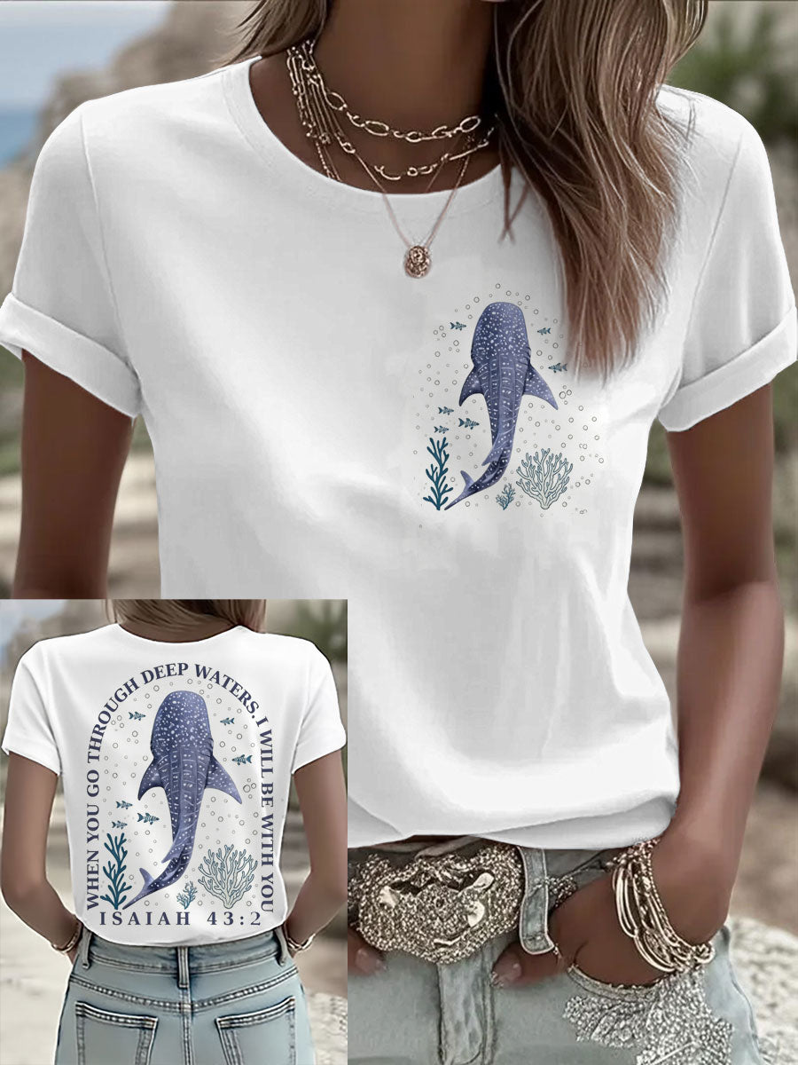 Women's Christian Shirt: Isaiah 43.2 short-sleeved T-shirt