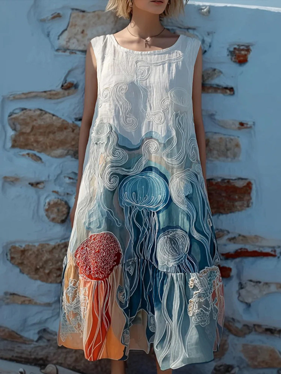 Women's Ocean Animal Print Dress