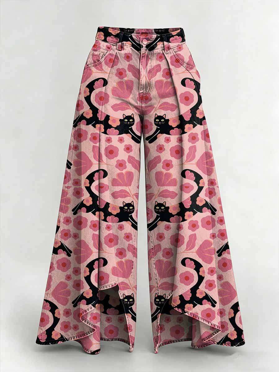 Women's Fashion Animal Print Casual Long Pants