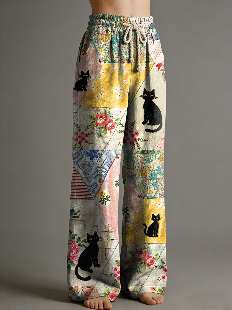 Women's Animal Art Print Trousers