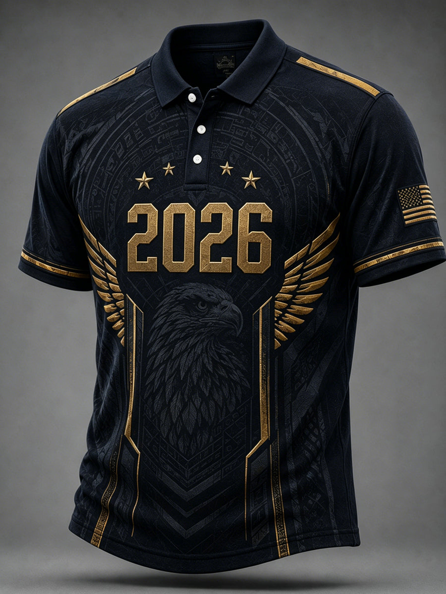 Men's Gift For Soccer Fans Print Casual Polo