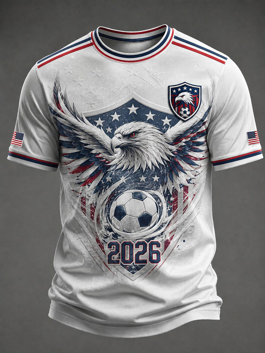 Men's USA Football Printed T-shirt