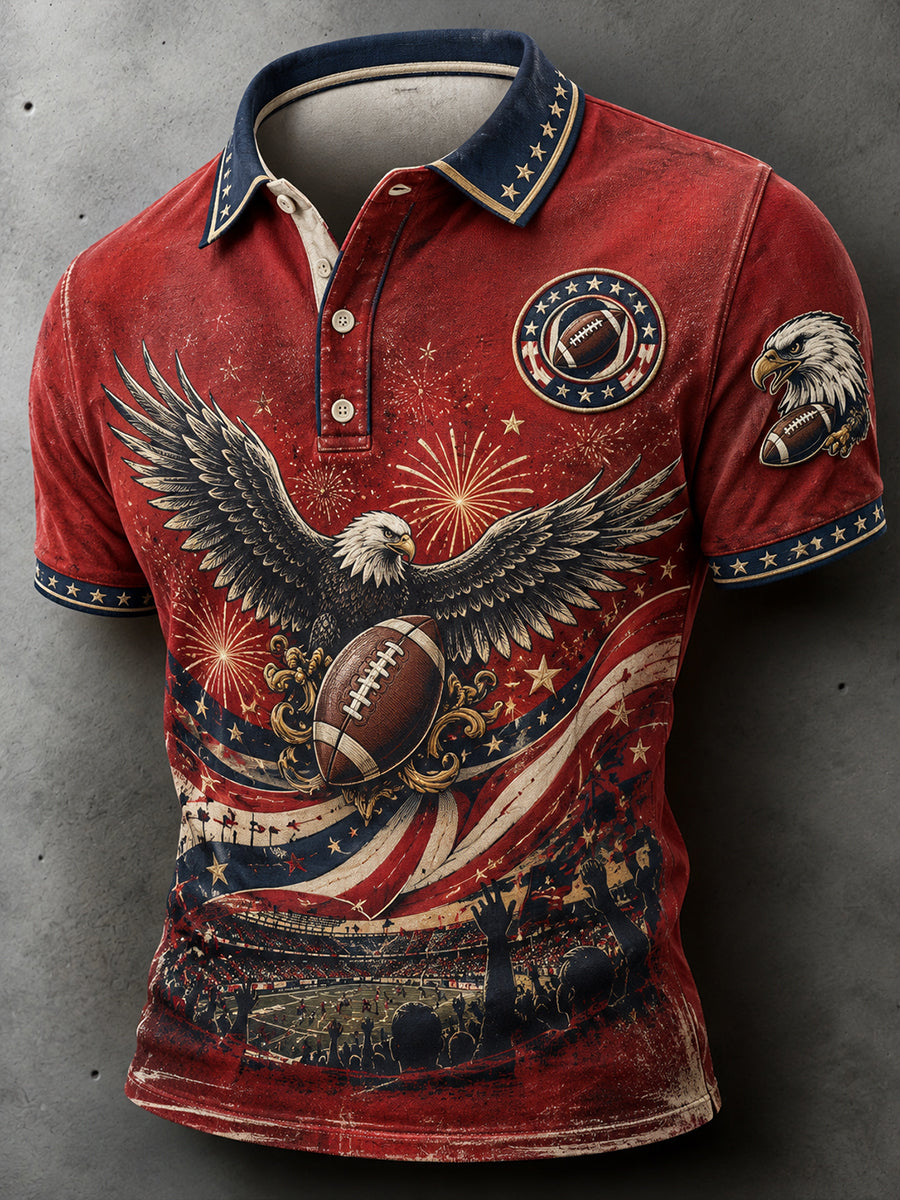 Men's American Football Short Sleeve T-Shirt
