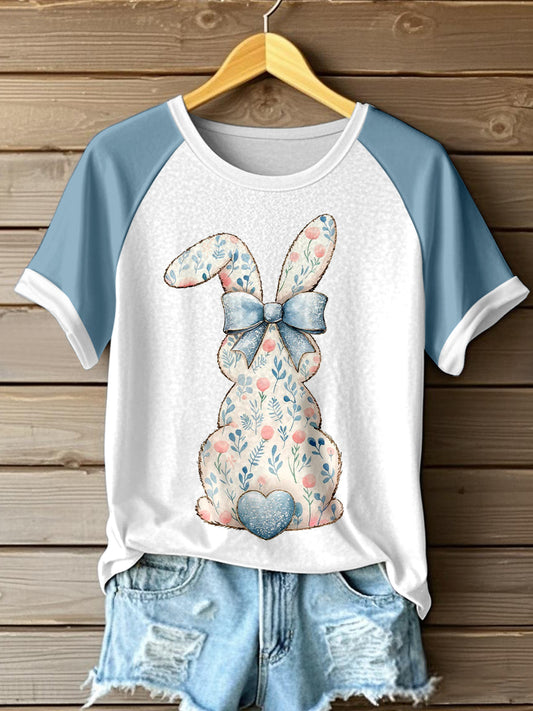 Women's Cute Bunny Pattern T-Shirt