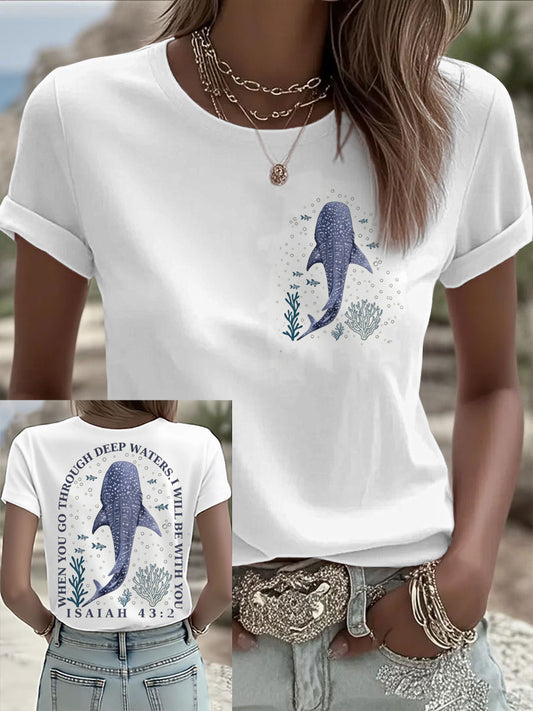 Women's Christian Shirt: Isaiah 43.2 short-sleeved T-shirt