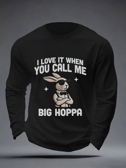 Men's Funny Easter Bunny Long Sleeve T-Shirt