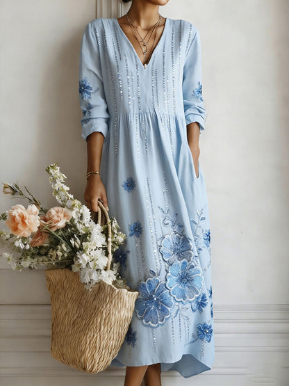 Women's Floral Art Print Dress