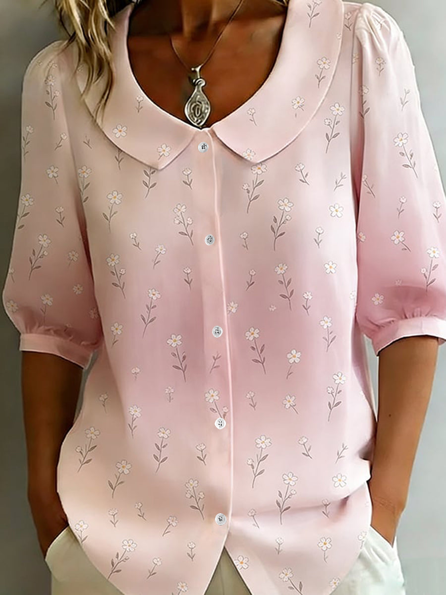 Women's Floral Print Casual Shirt