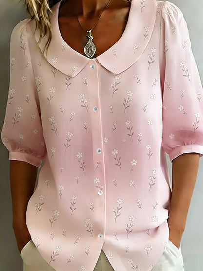 Women's Floral Print Casual Shirt