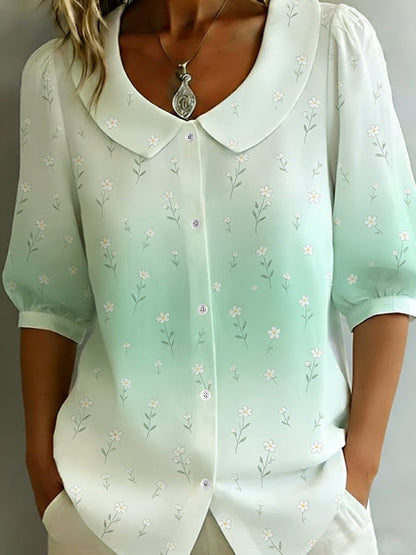 Women's Floral Print Casual Shirt