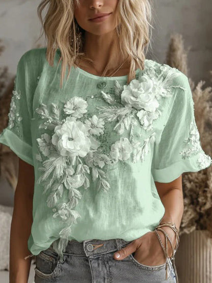 Women's Floral Printed T-shirt
