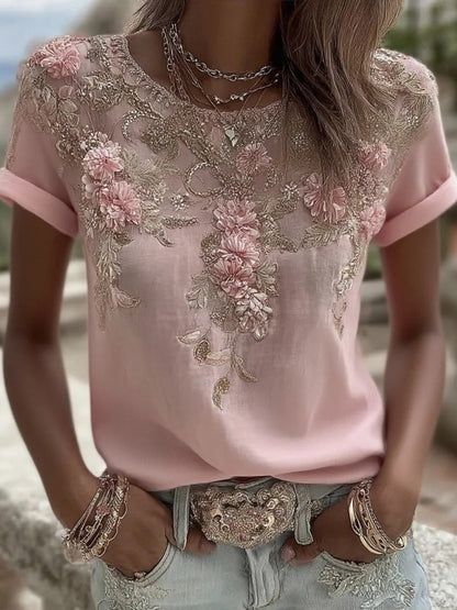 Women's Floral Printed T-shirt