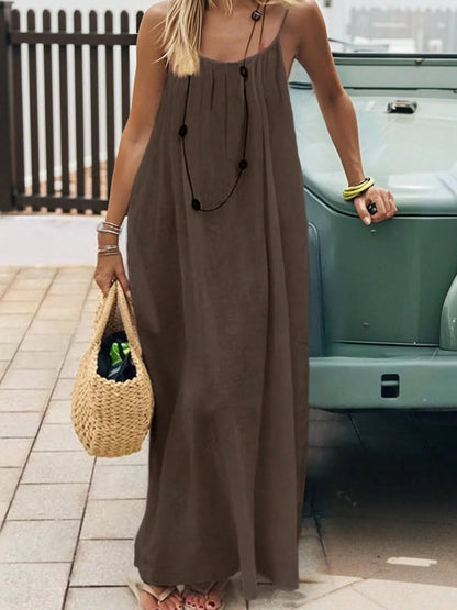 Women's Strappy Backless Long Dress