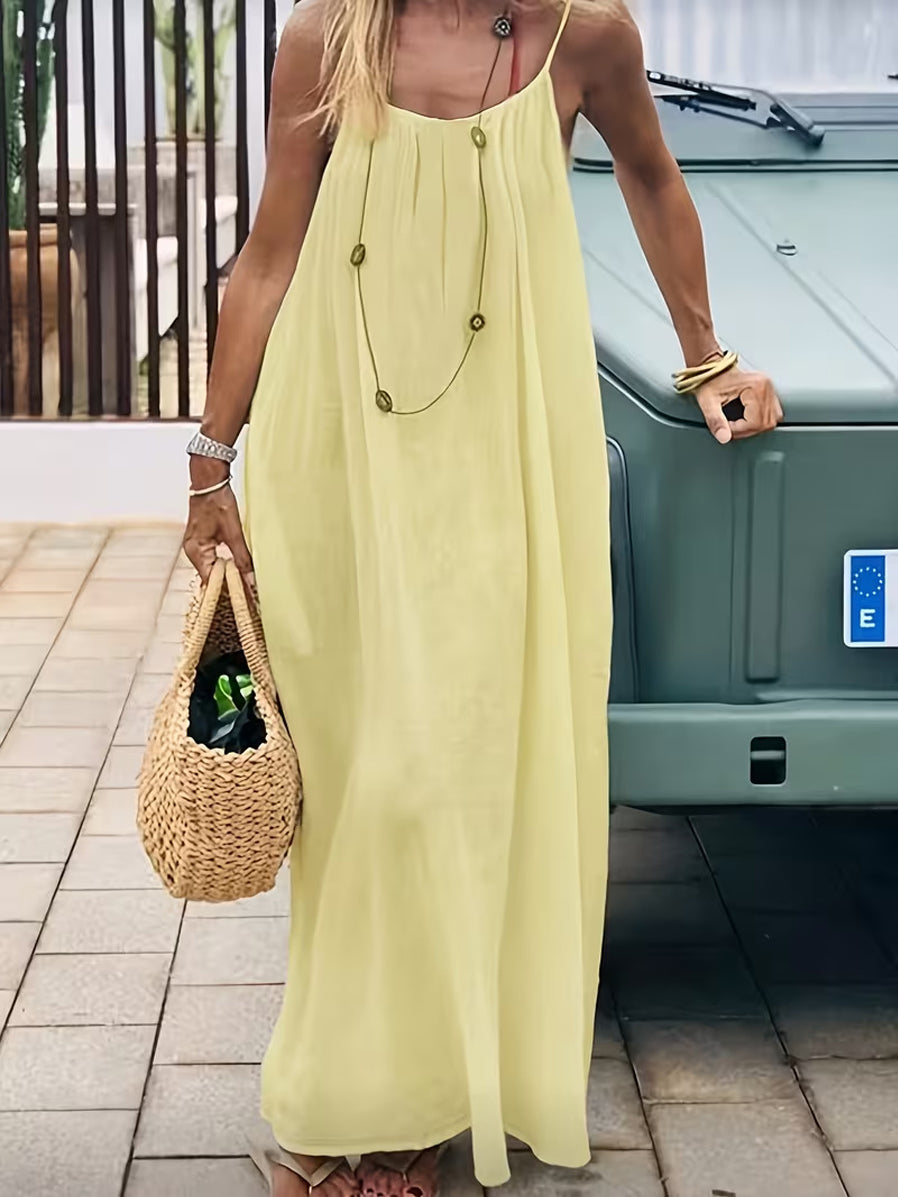 Women's Strappy Backless Long Dress