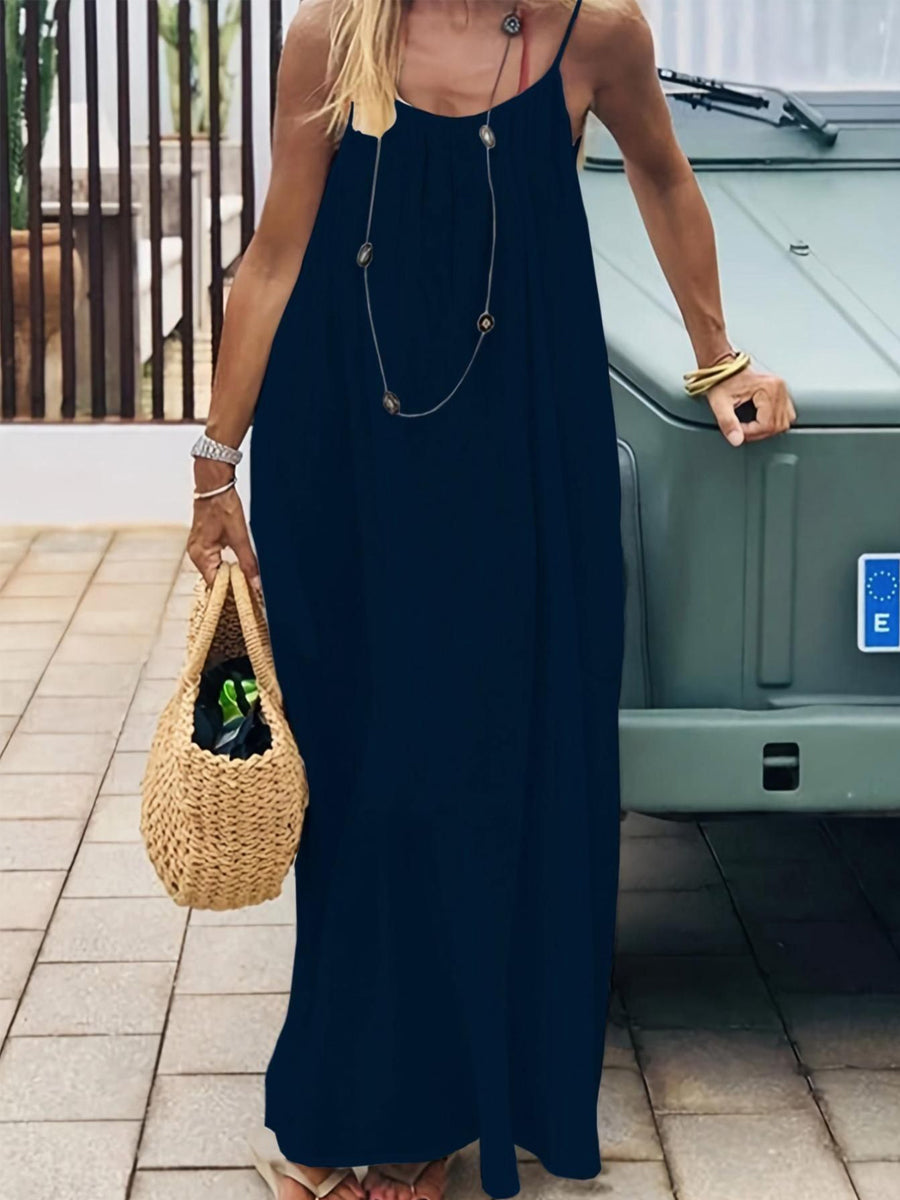 Women's Strappy Backless Long Dress