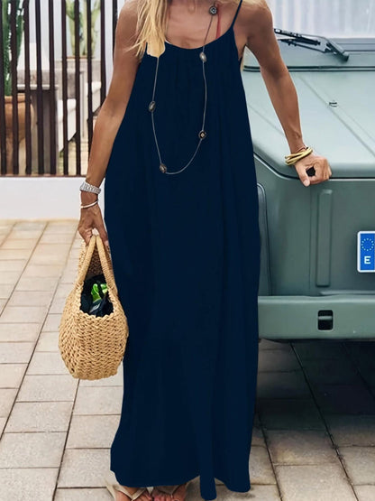 Women's Strappy Backless Long Dress