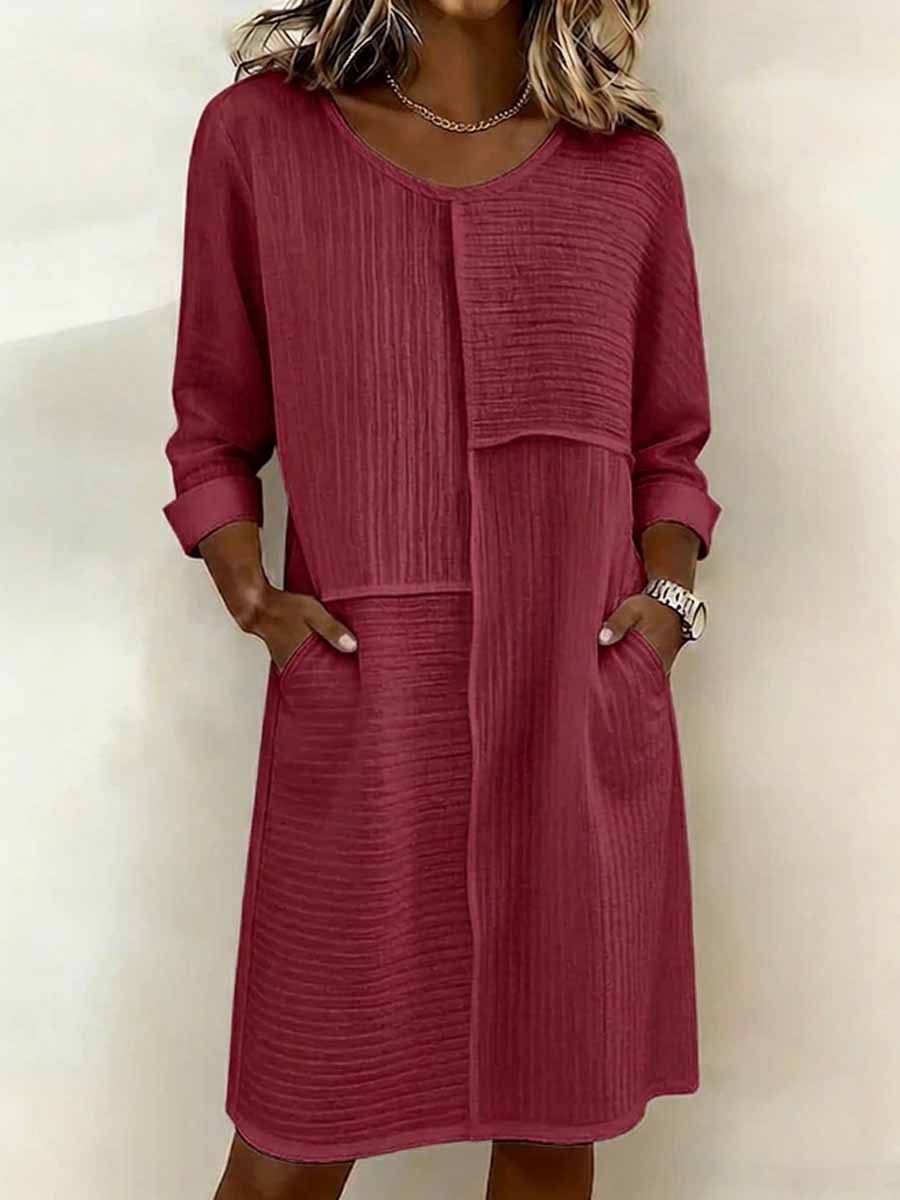 Women's Fashion Printed Casual Loose Dress