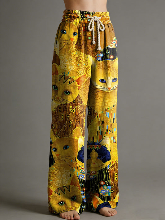 Women's Animal Art Print Trousers