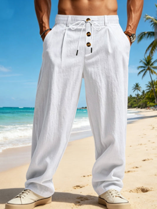 Men's Casual Cotton-Linen Pants