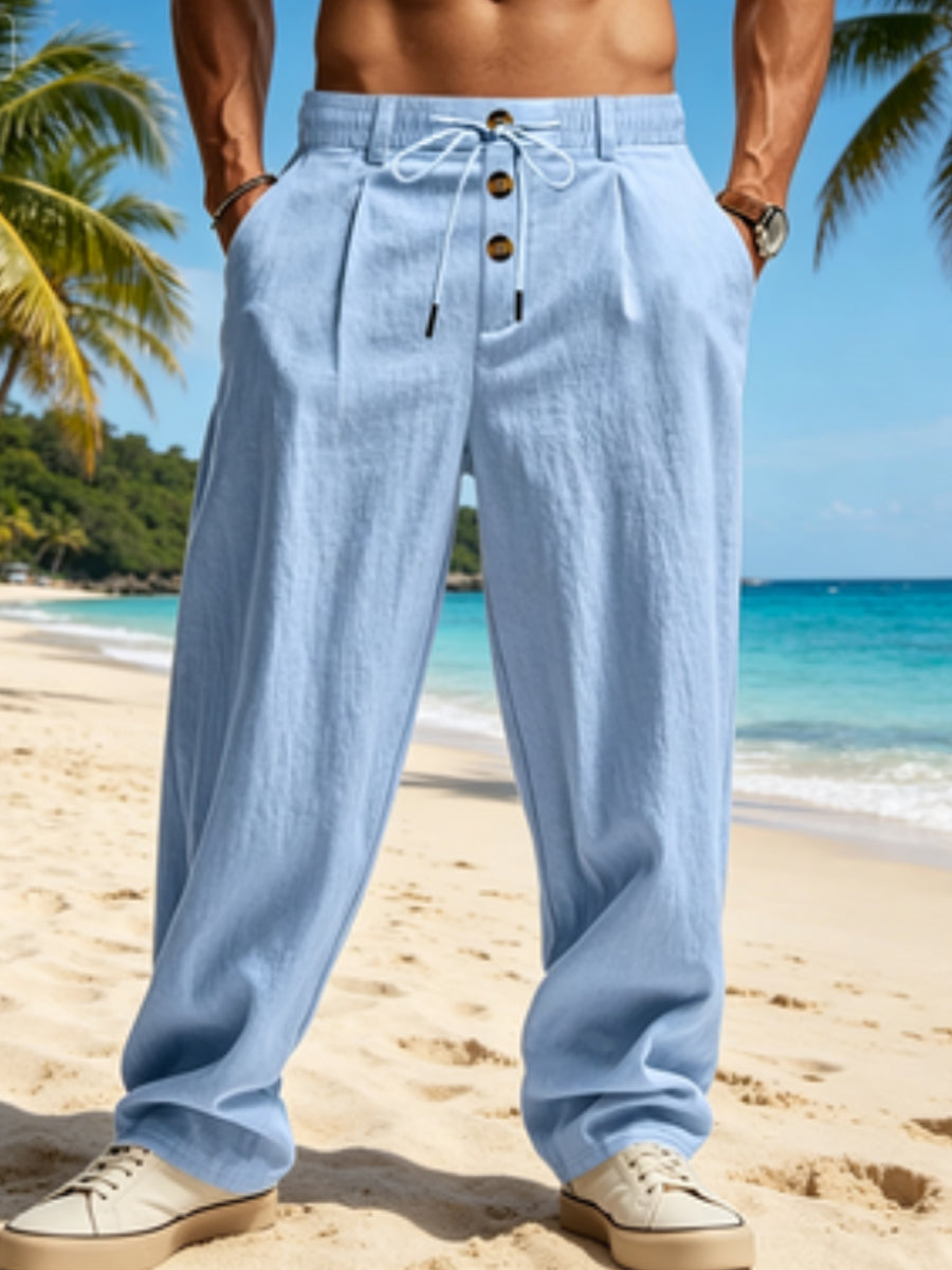 Men's Casual Cotton-Linen Pants
