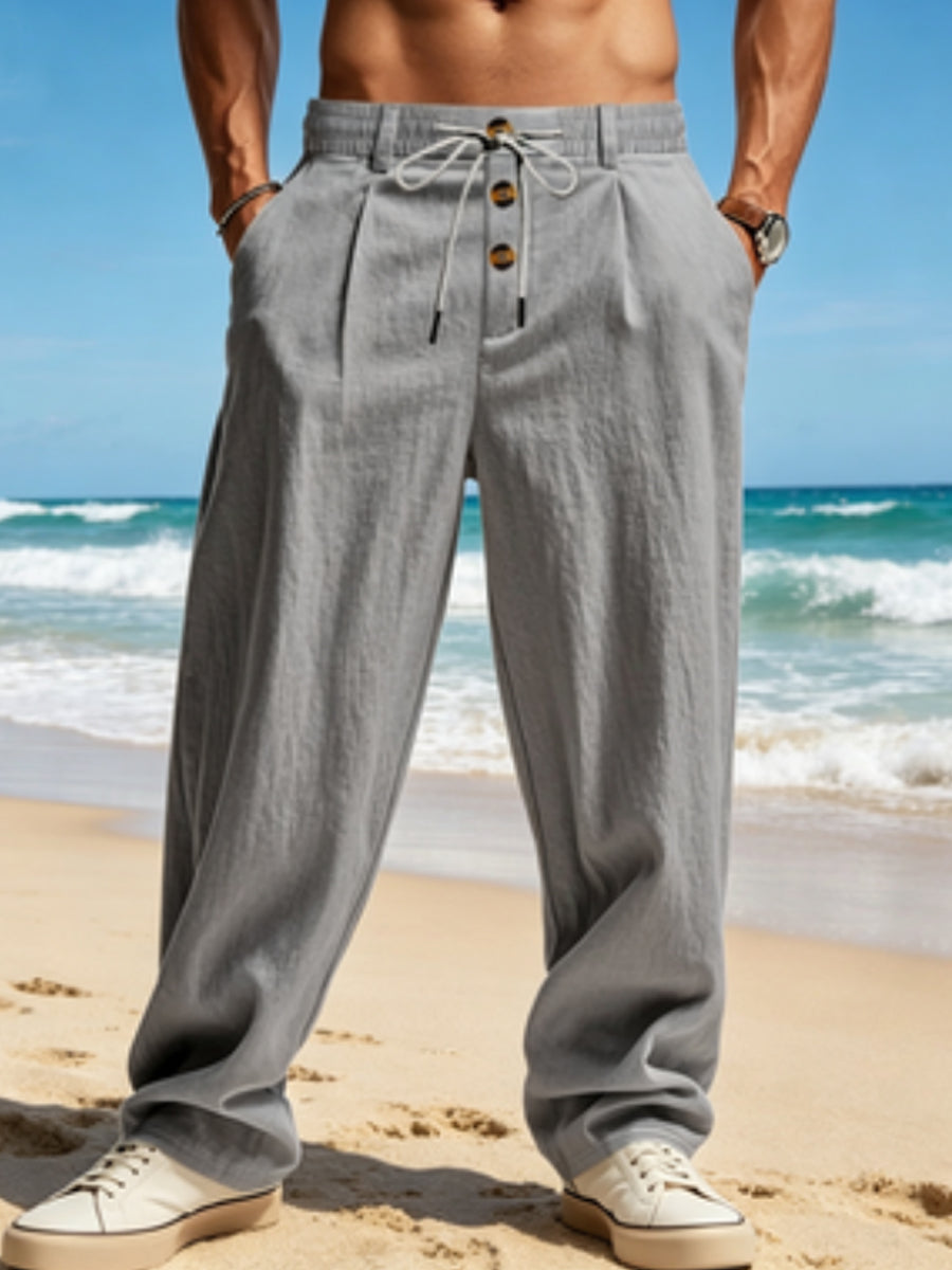 Men's Casual Cotton-Linen Pants