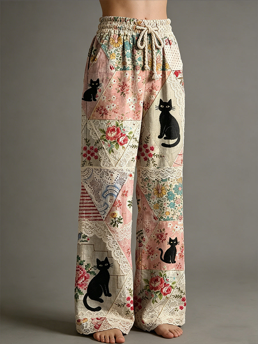Women's Animal Art Print Trousers