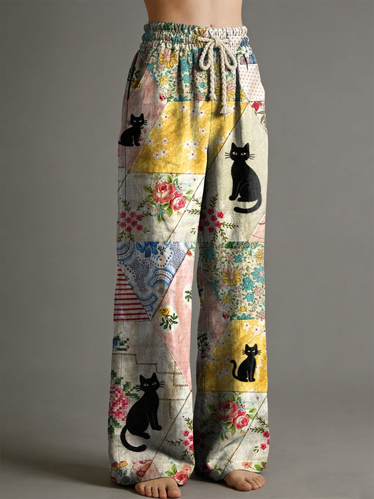 Women's Animal Art Print Trousers