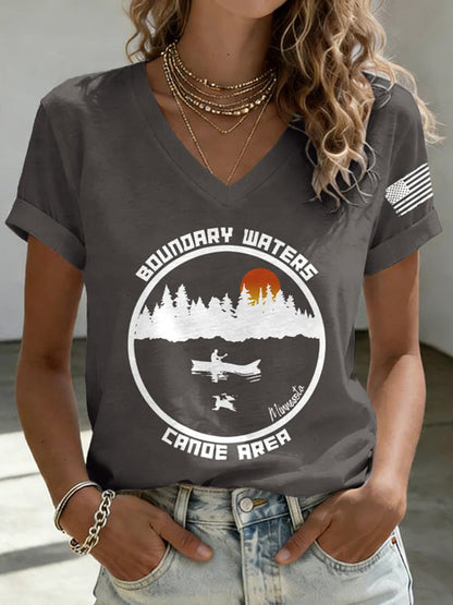 Women's Save The Boundary Waters Print T-shirt