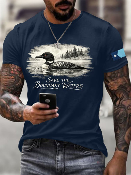 Men's Save The Boundary Waters Print T-shirt