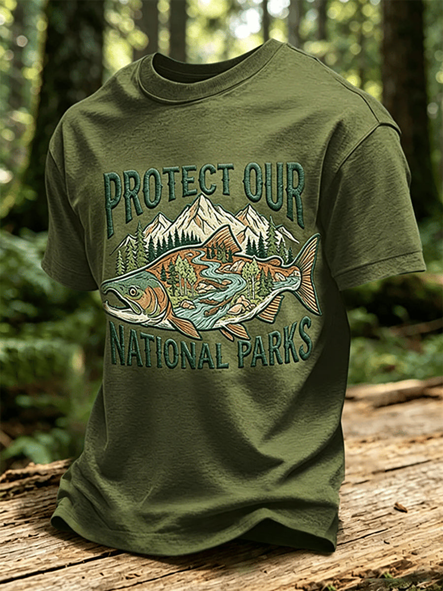 Men's Forest Conservation Print T-shirt