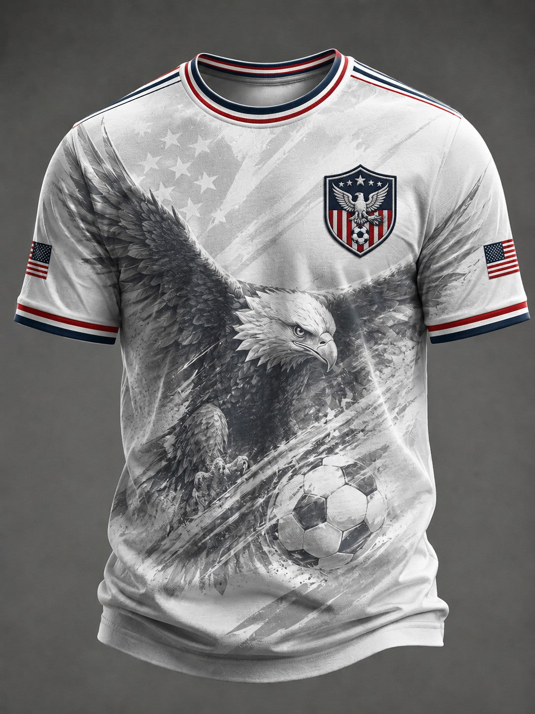 Men's USA Football Printed T-shirt