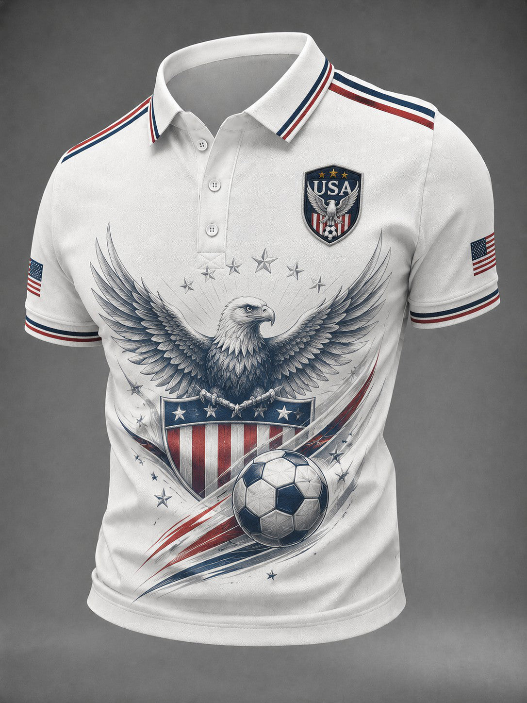 Men's USA Football Printed Shirt