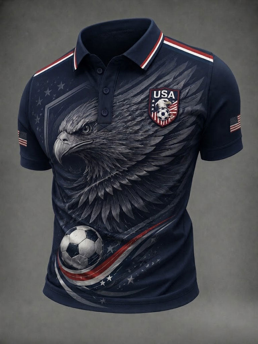 Men's USA Football Printed Shirt