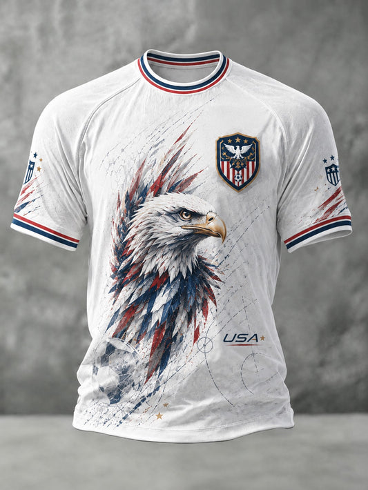 Men's USA Football Printed T-shirt