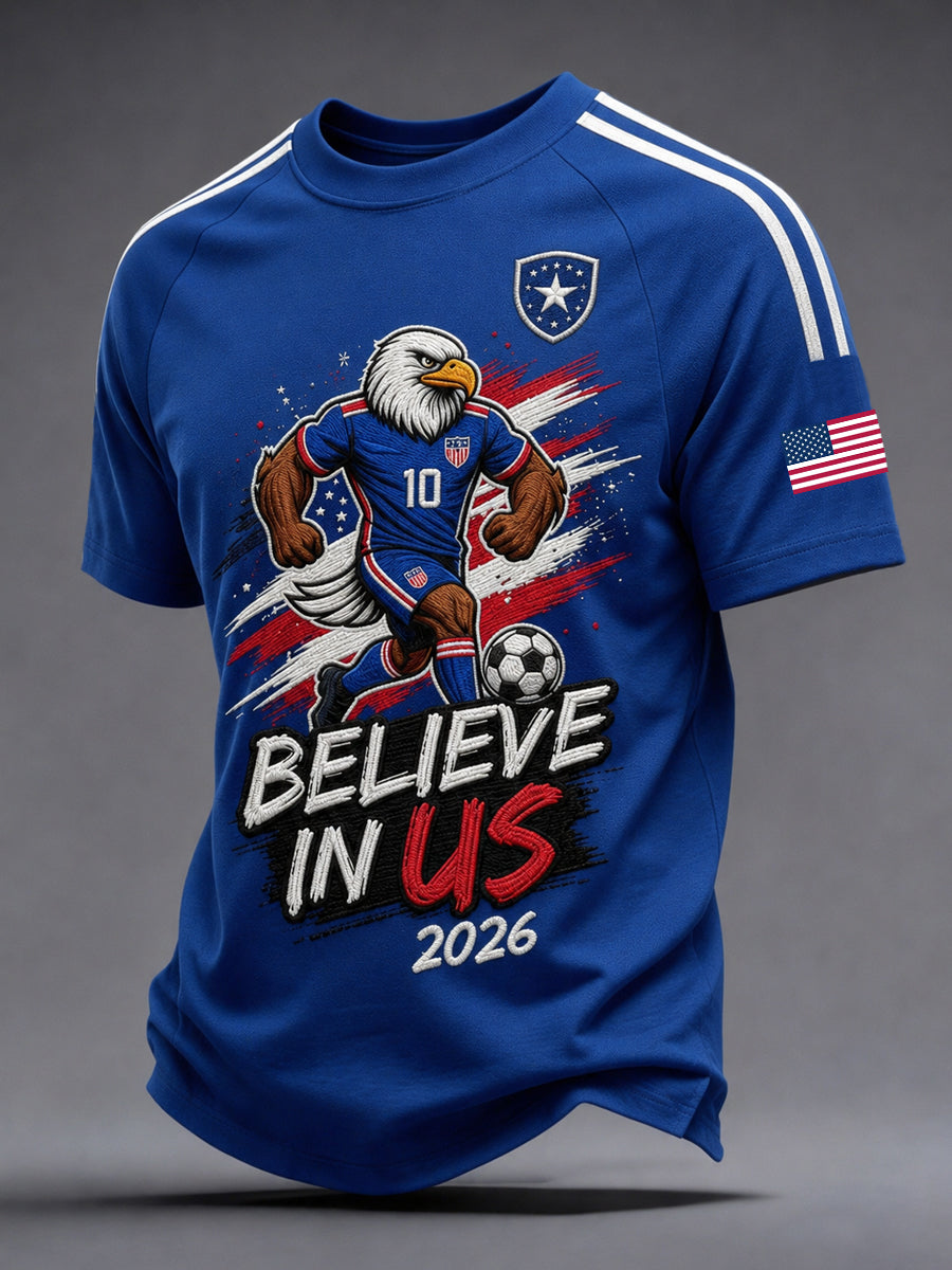 Men's Gift For Soccer Fans Print Casual Tee