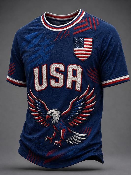 Men's Gift For Soccer Fans Print Casual Tee