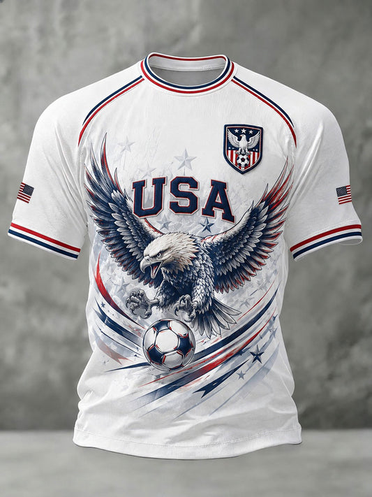 Men's USA Football Printed T-shirt