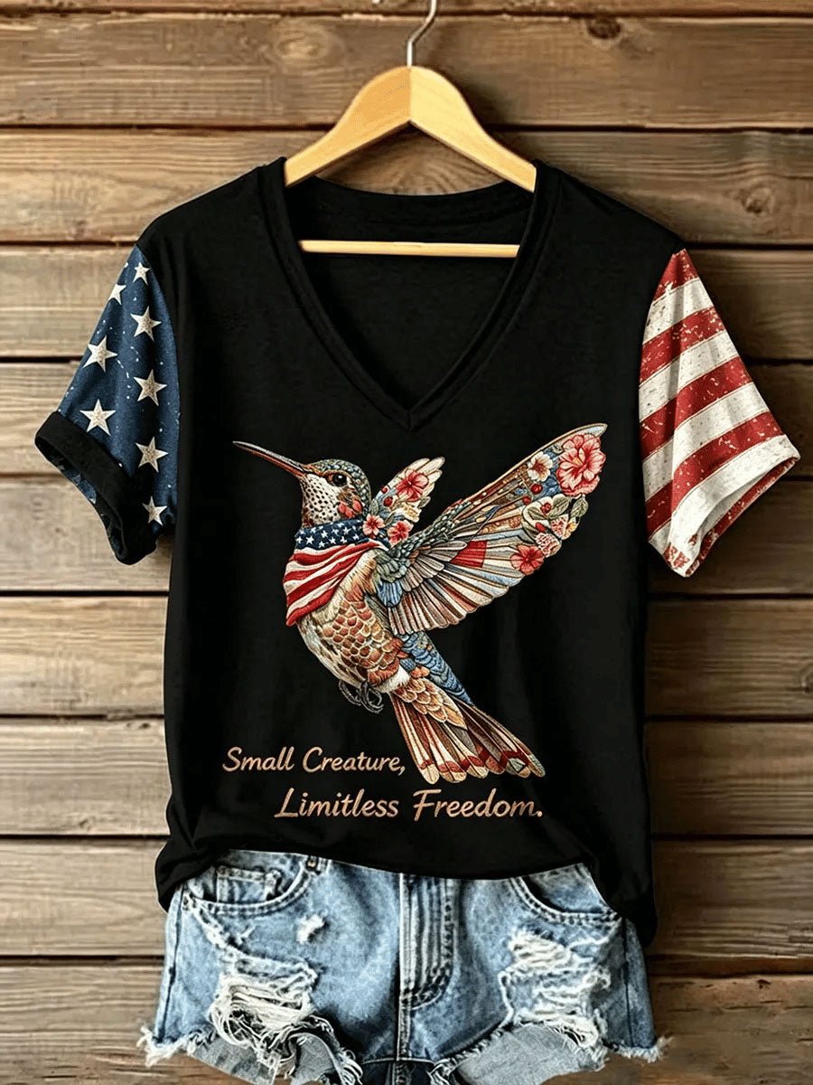 Women's Small Creature Limitless Freedom Short-sleeved T-shirt