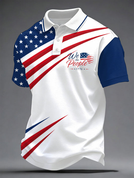 Men's USA 1776-2026 Printed Casual Top