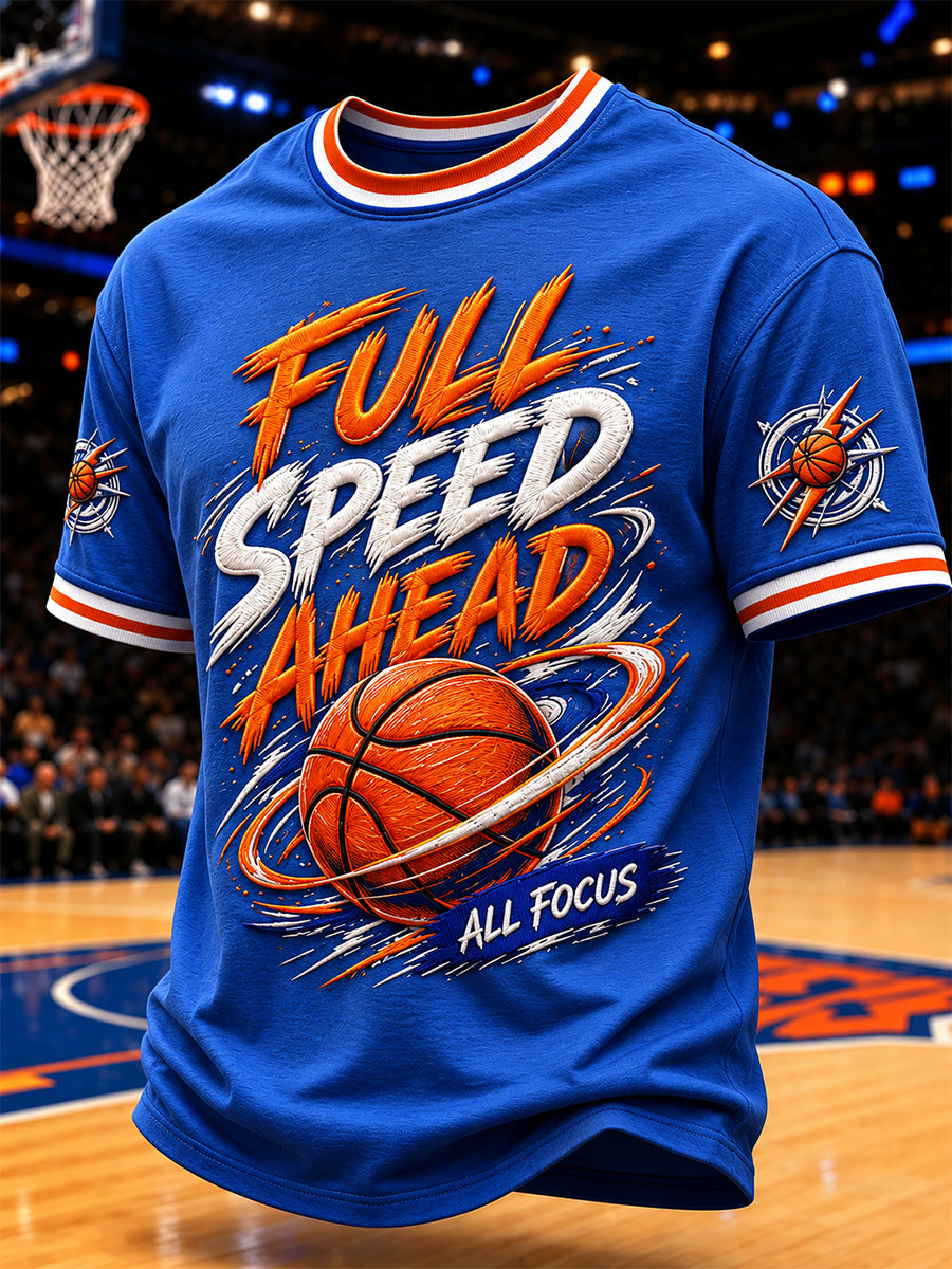Men's GO NEW YORK GO! Gift For Basketball Fans Print Casual Tee